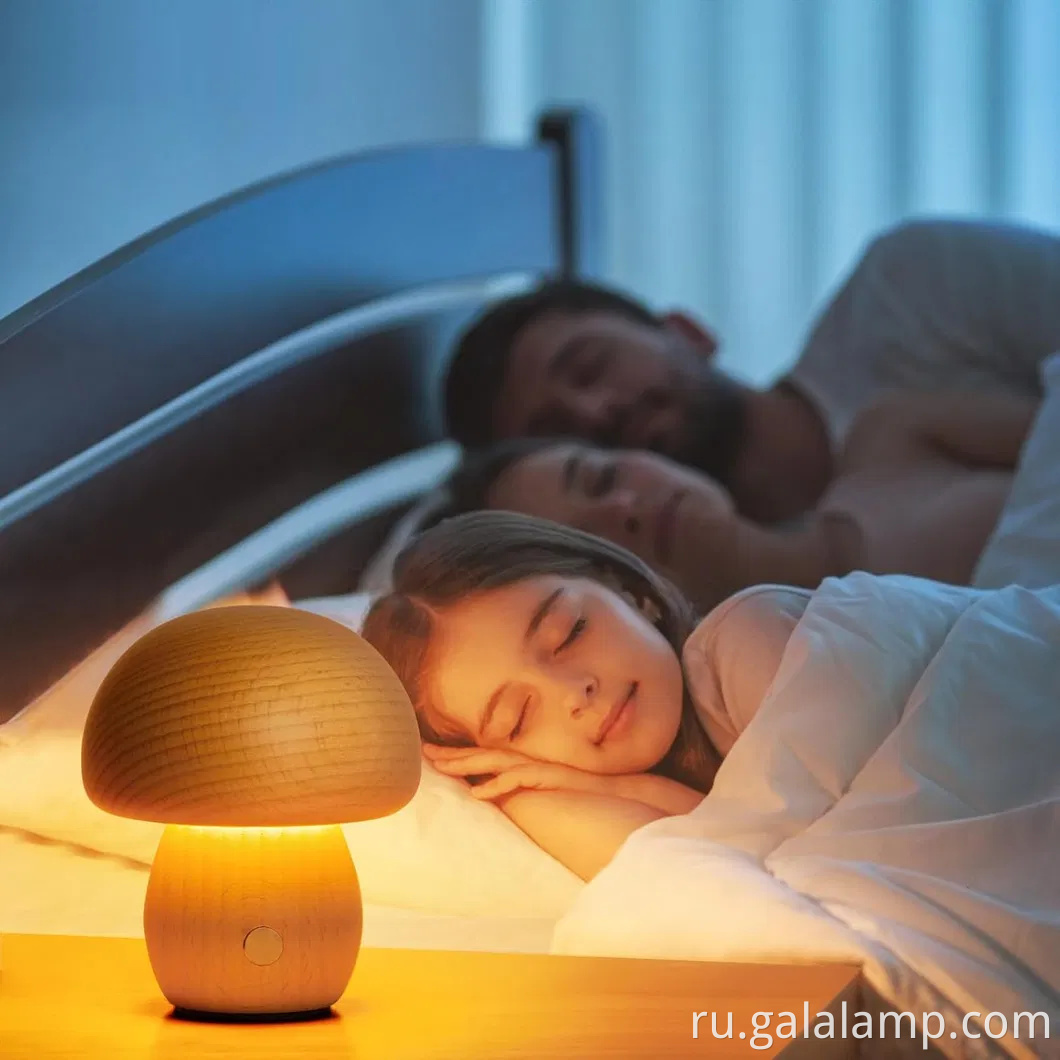 Современная аккуратная светодиодная грибная лампа для стильного домашнего декора